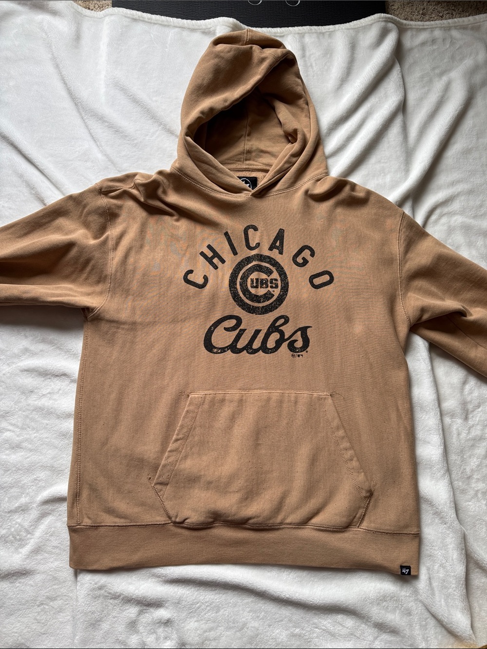 '47 Chicago Cubs Brown Pullover Hoodie..oversized medium